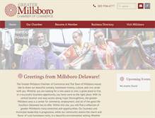 Tablet Screenshot of millsborochamber.com